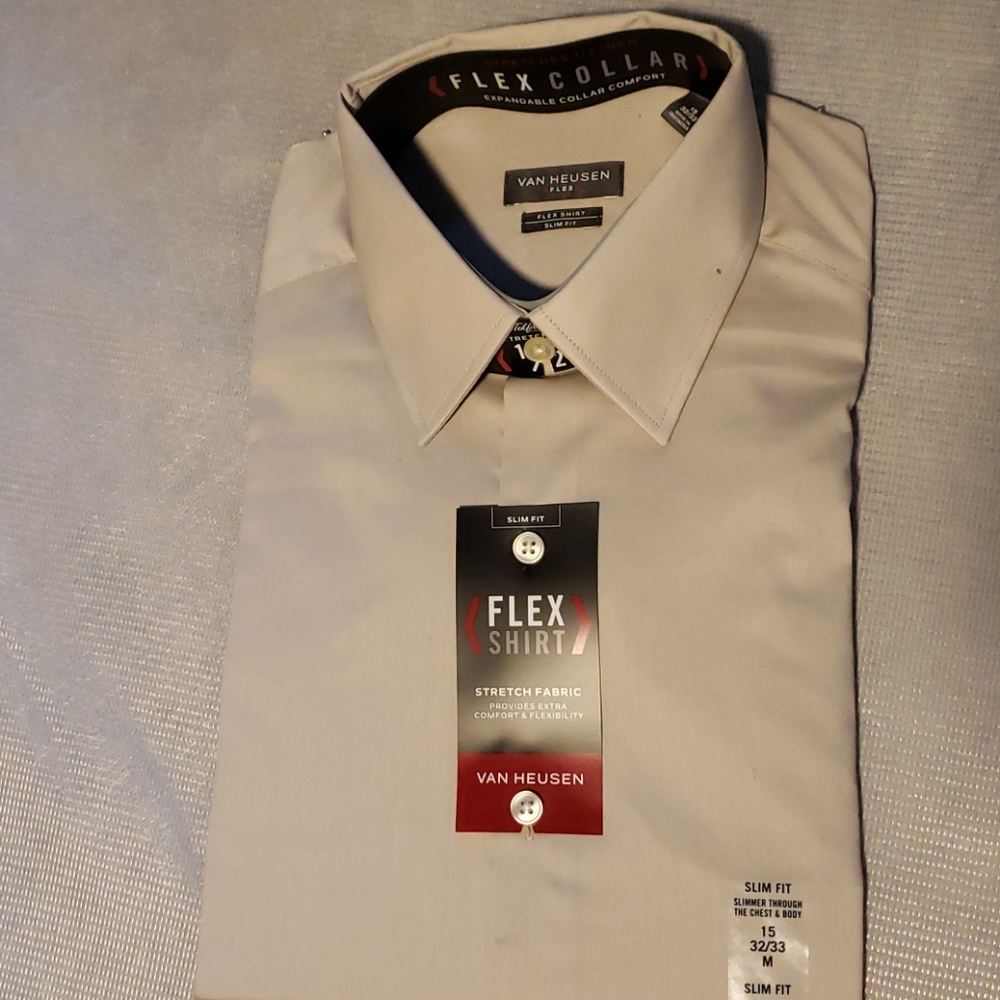 Mens Van Heusen Long Sleeve Dress Shirt